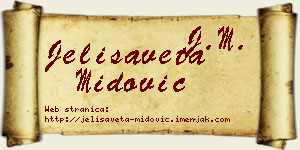 Jelisaveta Midović vizit kartica
